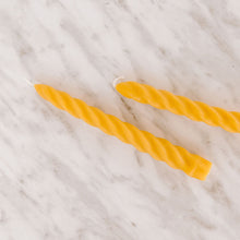 Load image into Gallery viewer, Twisted Taper Set Beeswax Candle