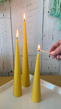 Load image into Gallery viewer, Cone Taper Beeswax Candle
