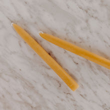 Load image into Gallery viewer, 10" Smooth Beeswax Taper Candles