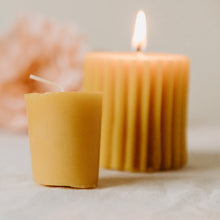 Load image into Gallery viewer, Traditional Votive Beeswax Candle